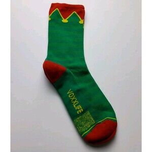 Voxx Life Stasis Neuro Socks Wellness Crew Elf Holiday Sz M (Wo 7.5-11, M 6-9)